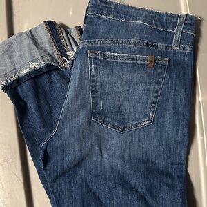 Joe's Jeans Caitlin Dark Blue Ankle Cropped Denim